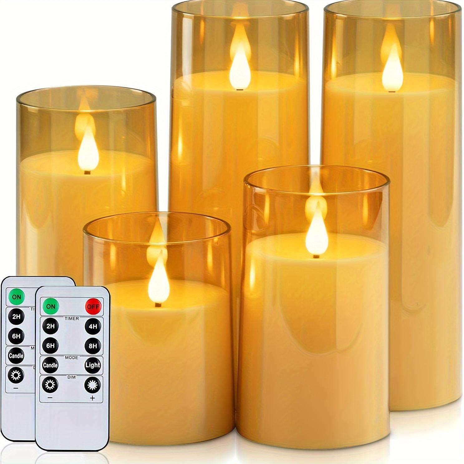 

Упаковка из 5 штук Включает в себя пульт дистанционного управления, таймер цикла для регулировки яркости, теплый свет, мерцающее пламя, используется для рождественских вечеринок, Хэллоуина. 5pcs