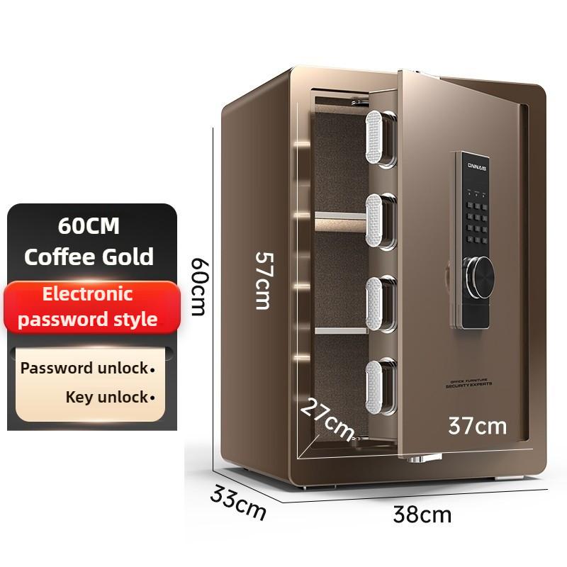 Anti-theft Alarm Digital Safe Deposit Box Small Home Office Safe Box All Steel Bedside Cabinet File Storage Rack