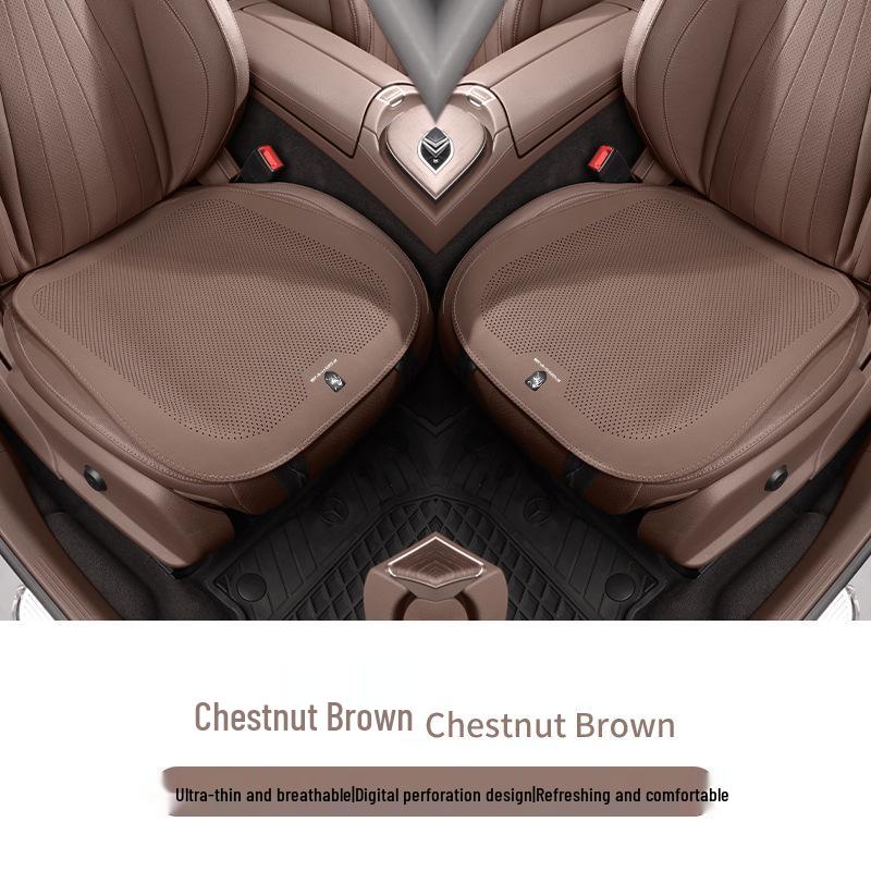 All-Season Breathable Seat Cushions for Dongfeng Fengxing T5 Prosperous Edition, Semi-Covered Lychee Leather