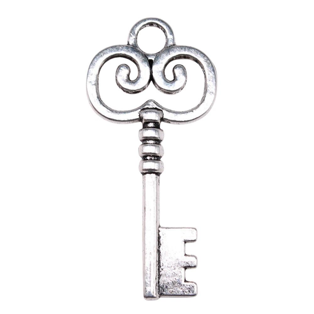 Key Charms Multi Color Alloy Locks Pendants For Romantic Themed Jewelry