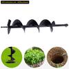Bymaocar Earth Auger Drill Bit 4 Inch for Post Holes Replacement Cast Steel Digger Planting Drill Tool Accessory High Efficiency