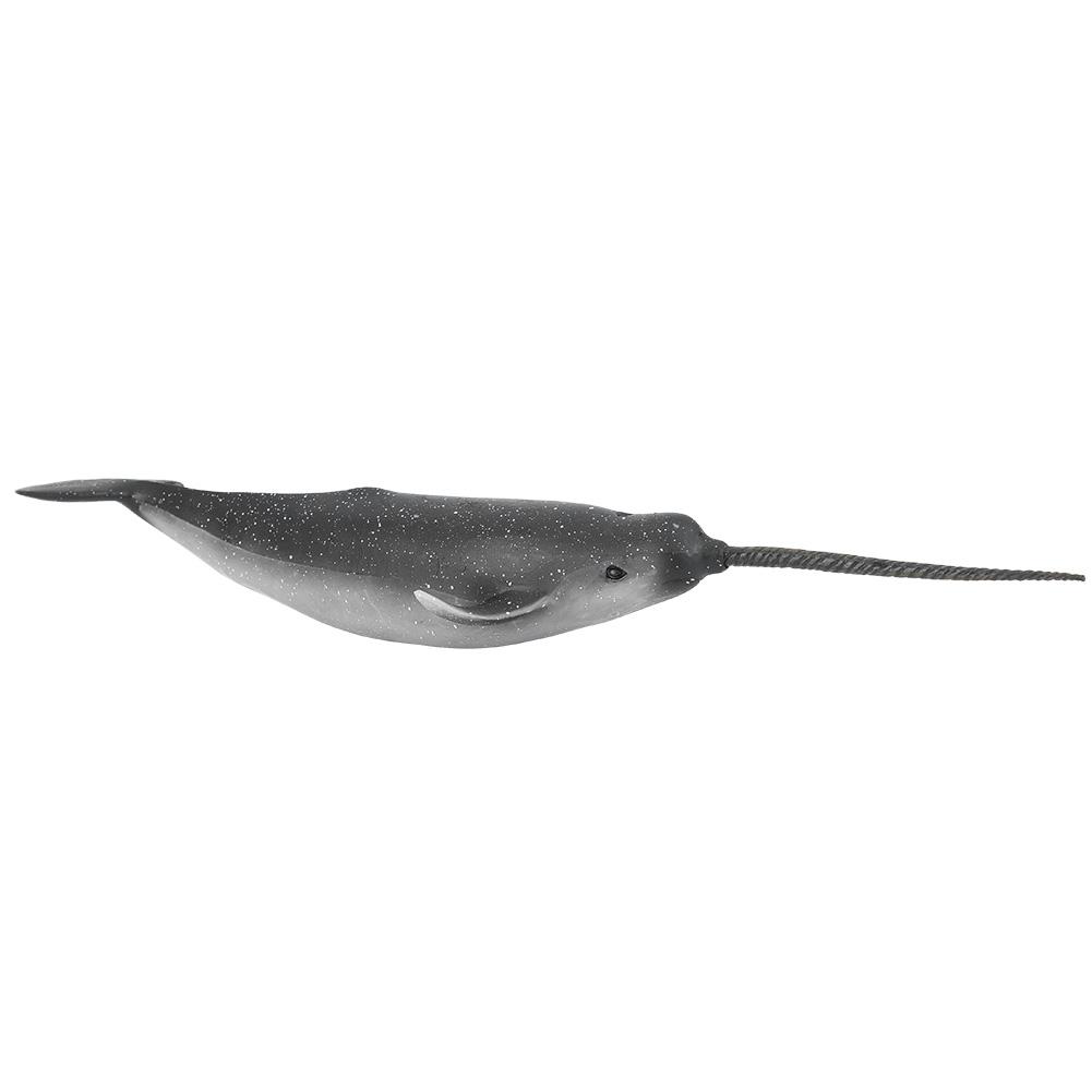 Solid Plastic Narwhal Figurine Ocean Animal Model Kid Children Educational Toys