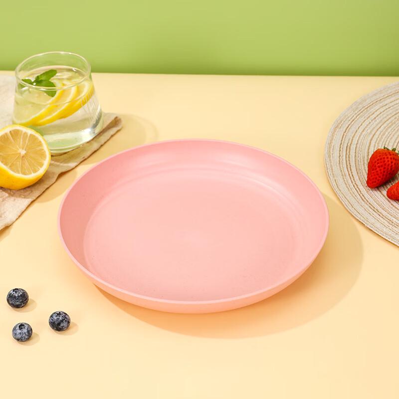 ZISIZ Japanese Style Wheat Straw Compartmental Dinner Plate