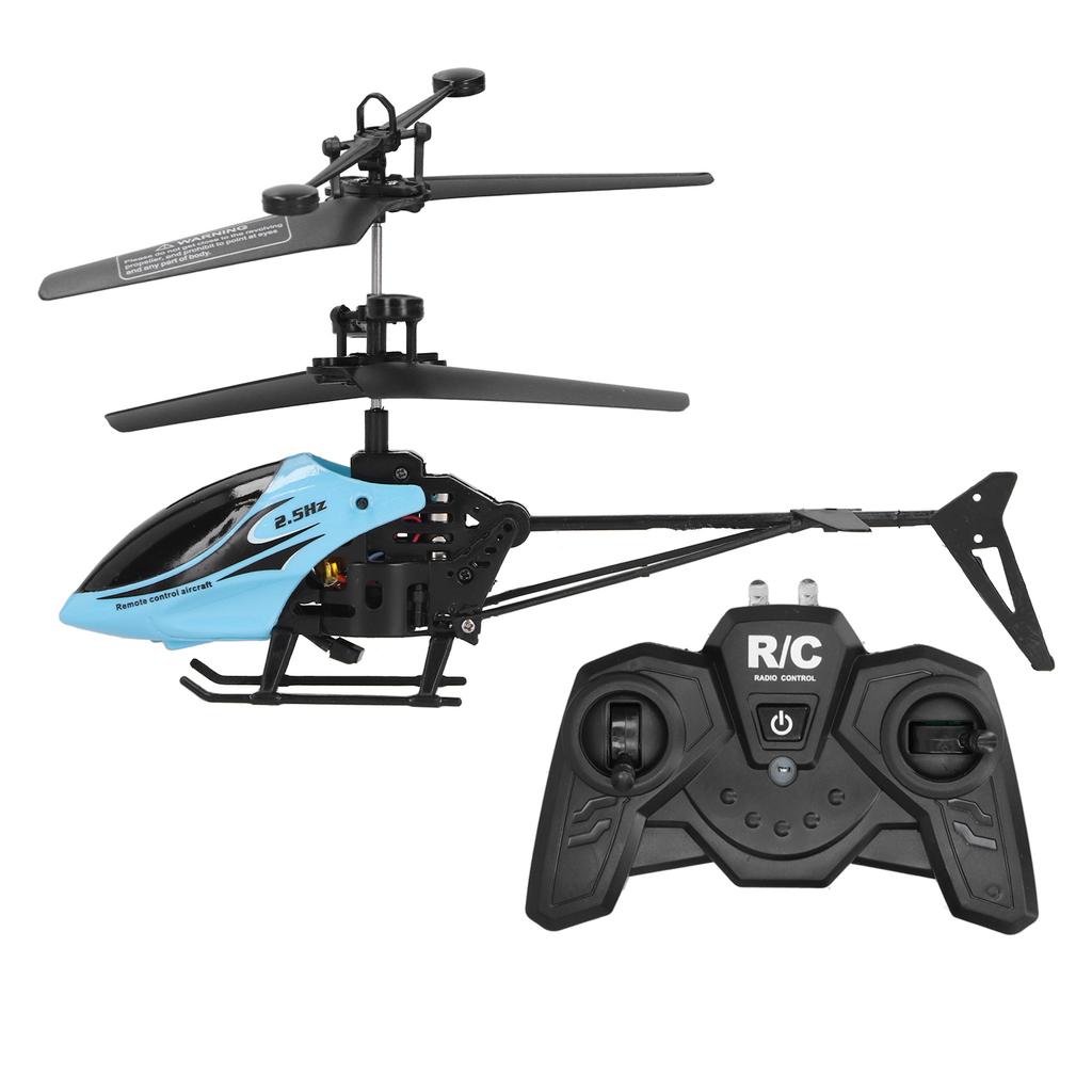 Uzaktan Kumandalı Antifall Açık Hava Uçan Uçak Şarj Uzaktan Kumandalı Helikopter Oyuncak Modeli(mavi )