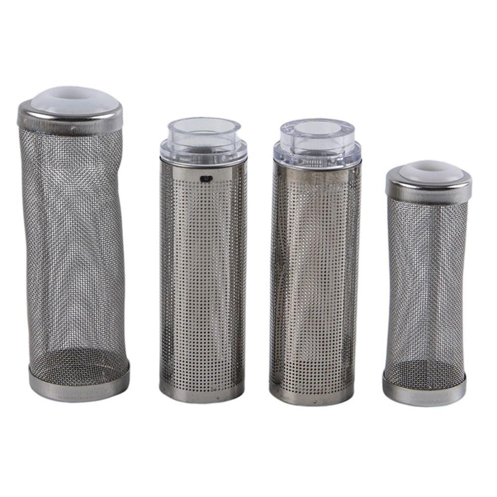 Cylinder Aquarium Inflow Inlet Filter Stainless Steel Durable Inflow Inlet Protect Caps 12mm/16mm Useful Shrimp Nets