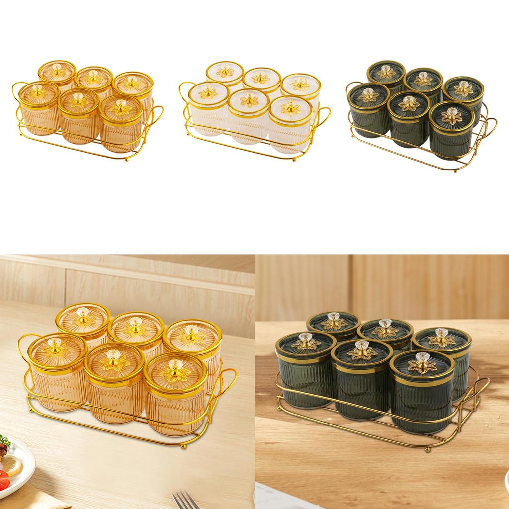 Divided Nut and Candy Serving Container with Lid Solid Pattern Luxury Tray for Family Dinner Appetizers