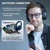 Edifier VGP Gold Award V80 Wireless Headphones Bluetooth 5.4 Hybrid ANC 44dB Noise Cancelling Hi-Res 45 Hours Playback Wired Wireless Dual Use Navy