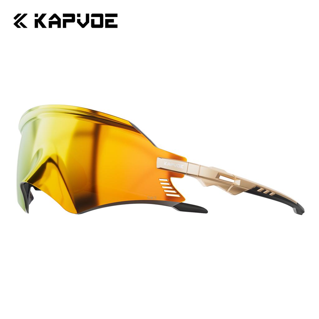 Kapvoe Cycling Glasses UV400 Men Bike Sunglasses Airbreathing MTB Eyewear Outdoor Sport Goggles Bike Glasses Oculos De Ciclismo
