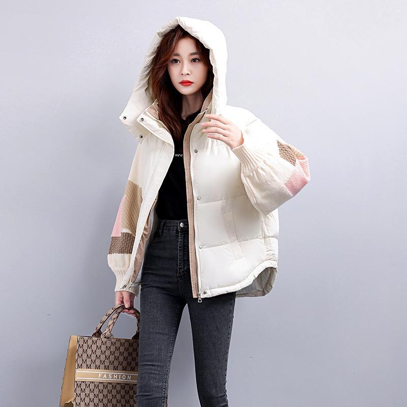 Down cotton-padded clothes women's winter small short cotton-padded clothes fashionable thickened small cotton-padded jacket