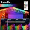 400 LEDs Curtain String Lights Low Voltage Meteor Effect Lamp  Festival Decoration