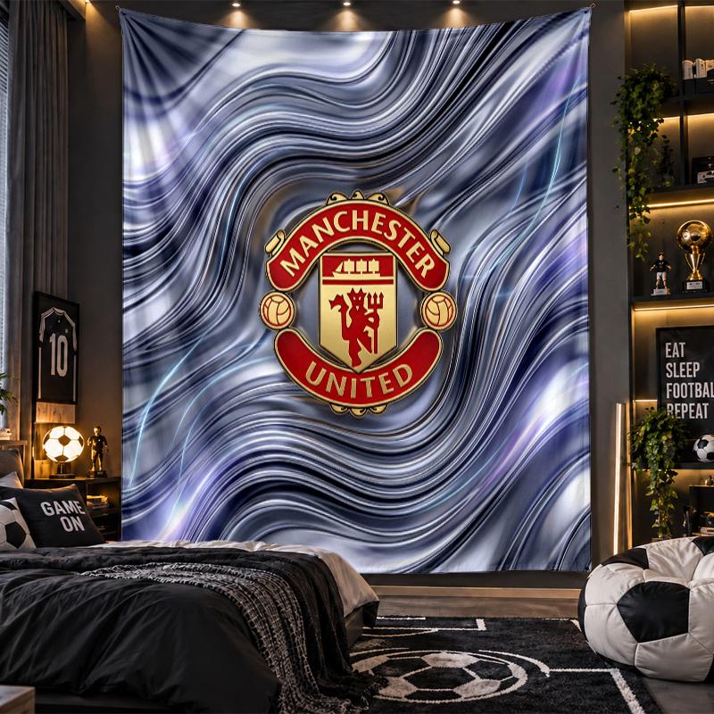 Wandbehang Tapisserie Manchester United Drucktuch für Wohnzimmer Schlafzimmer Heimdekoration