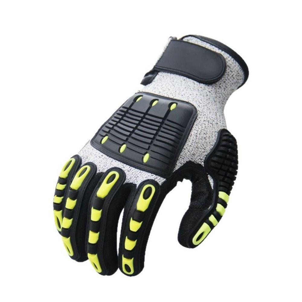 Shock Absorbing Mechanical TPR Gloves Oil-proof Anti-smashing Gloves  Rescue Work
