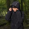 Li Ning Breath Pro Series Letter Zipper Hooded Comfortable Breathable Long Sleeve Waterproof Windproof Jacket Unisex Jacket Black AEMU045-5