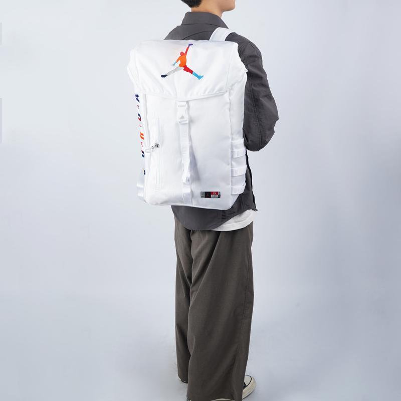 Jordan Polyester Basketball Rucksack Normal Unisex Weiß Jordan 9A0254-W4H