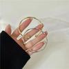 Silver Color Twisted Wave Bracelets Bangles For Women Hand Jewelry New Fashion Cuff Bangles Girl Simple Accessories Pulseras