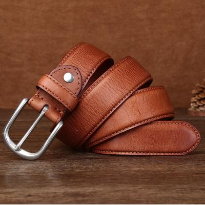 Women's Leather Belt Temperament Casual Jeans Belt Fashion Real Cowhide Belt