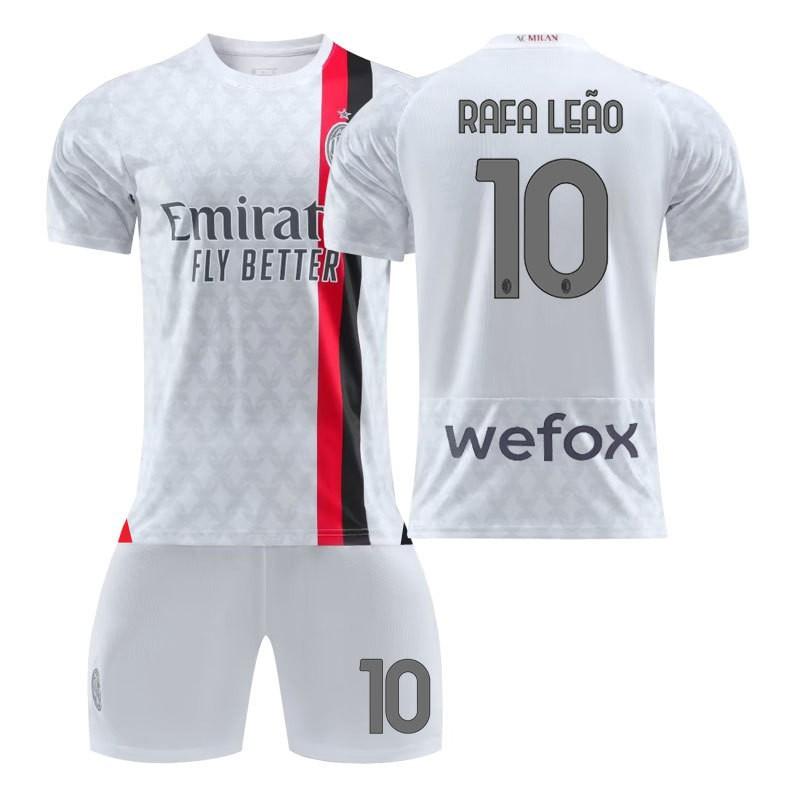 AC Milan Jerseys 2324 Away Children Students Adults Sports Group Purchase Men's Women's Suits Football Uniforms Stars