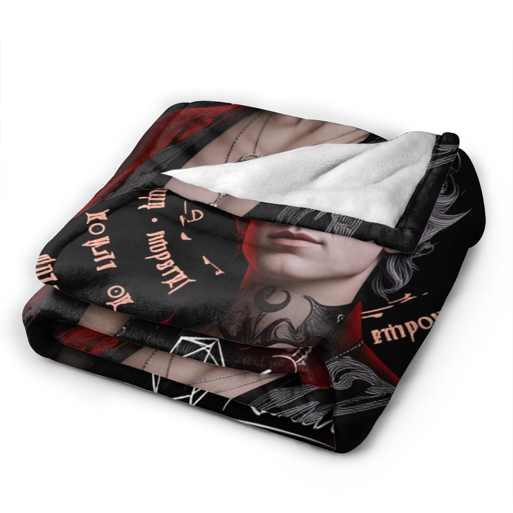 Astarion Baldurs Gate 3 Flannel Blanket Soft Durable Throw Blanket for Living Room Camping Novelty Bedspread Sofa Bed Cover