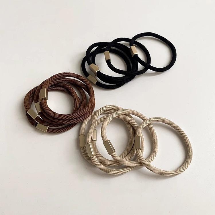 Durable Thick Leather Hair Elastic Band - High Elasticity, No Damage