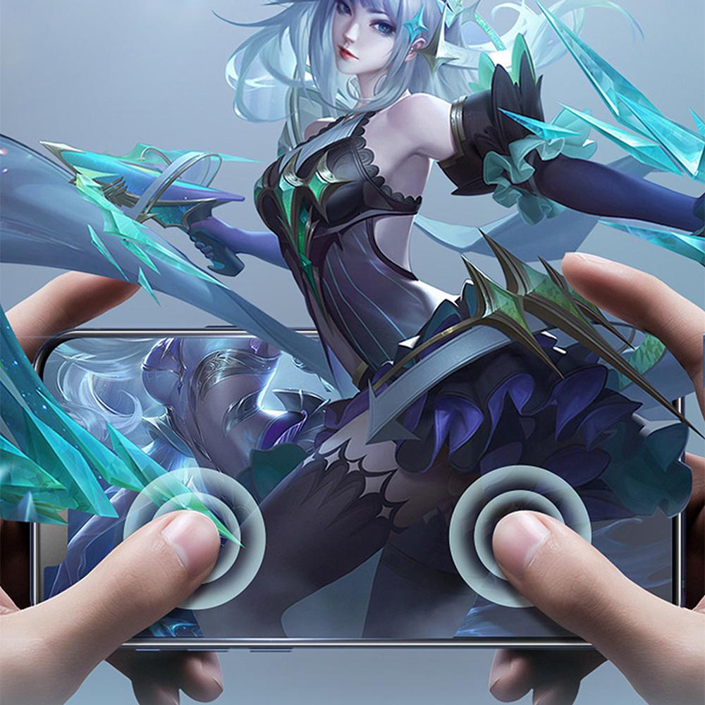 URR For iPhone 16 Pro Max Screen Protector Silk Printing Tempered Glass Clear Film Support Face ID