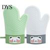 Oven Mitt 1Pc Insulation Glove Heat-Resistant Anti-slip Cartoon Anti-scald Silica Gel Microwave Baking for Bakery Cooking