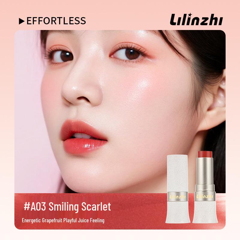 Lilinxhi Dual-Use Matte Lip and Cheek Stick - Long-Lasting, Soft, Natural Contour Blush