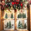 1 Sheets Waterproof Christmas Tree Static Cling Decal Removable Static Exquisite Snowflakes Glass Window Sticker DIY Small