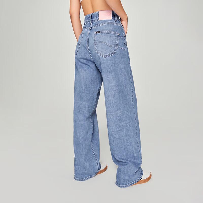 Lee Women's 428 Beauty Denim Relaxed High-Waist Straight-Leg Jeans