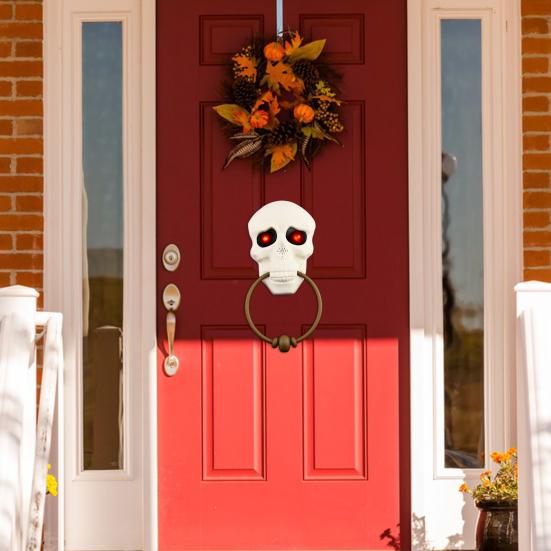 

Funny Glowing Vivid Halloween Door Knocker Haunted House Decor for Party