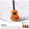 Abaodam 6 PCS Wooden Miniature Guitar Mini Musical Instrument for Dollhouse Furniture Model Home Decoration 2.59inch