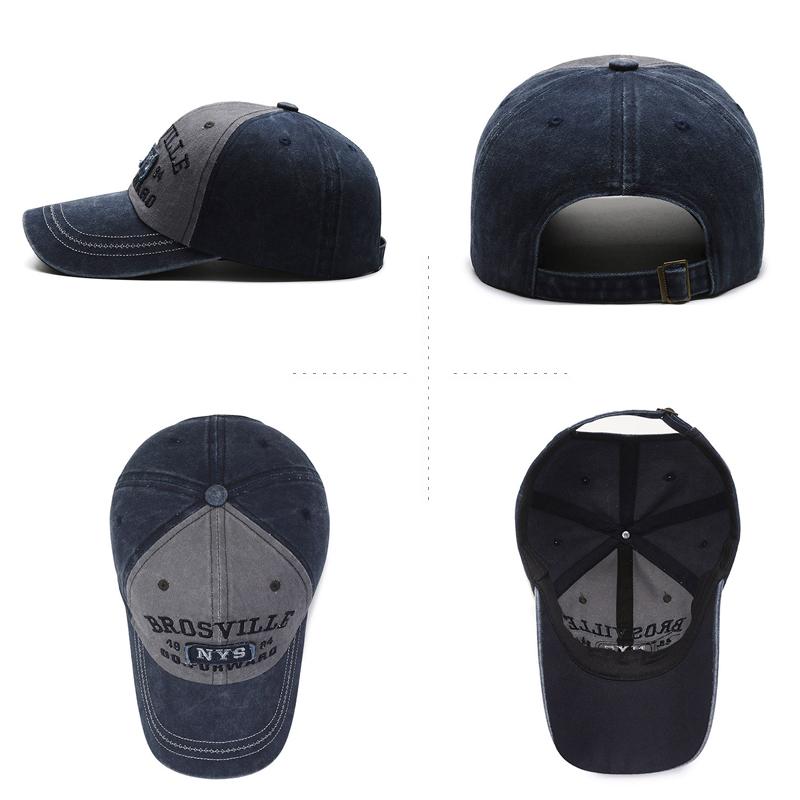Distressed Vintage Trucker / Baseball Cap Cotton Men Women Adjustable Denim Hat