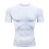 Men’s Quick-Dry Breathable Sports T-Shirt: Elastic, Short Sleeve, Fitness Running Top