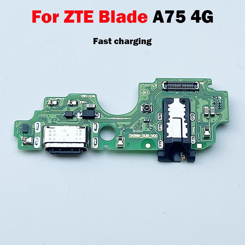 For ZTE Blade A75 4G USB Charging Port Dock Connector Board Charger Flex Cable