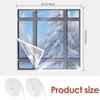 Window Insulation Film Indoor Windproof Winter Warm Window Transparent EVA Winterizing Dustproof Kit DIY Installation