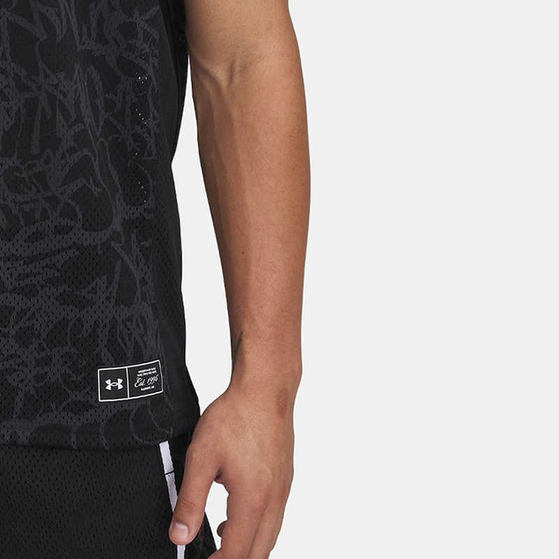 Under Armour Outdoor Basketball Sports Casual Breathable Sleeveless Vest Men tops Black 6000369-001