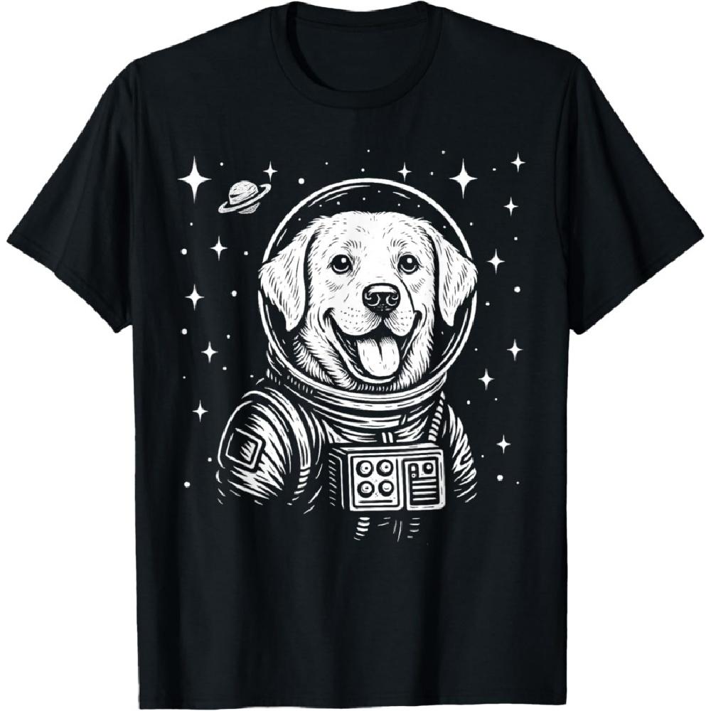 Astronaut Labrador Retriever Space Galaxy Dog Lovers T-Shirt