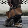 Women's Tote Bag Fall Winter New Fashion Wool Blend Shoulder Handbag Large Purse Simple Versatile Backpack