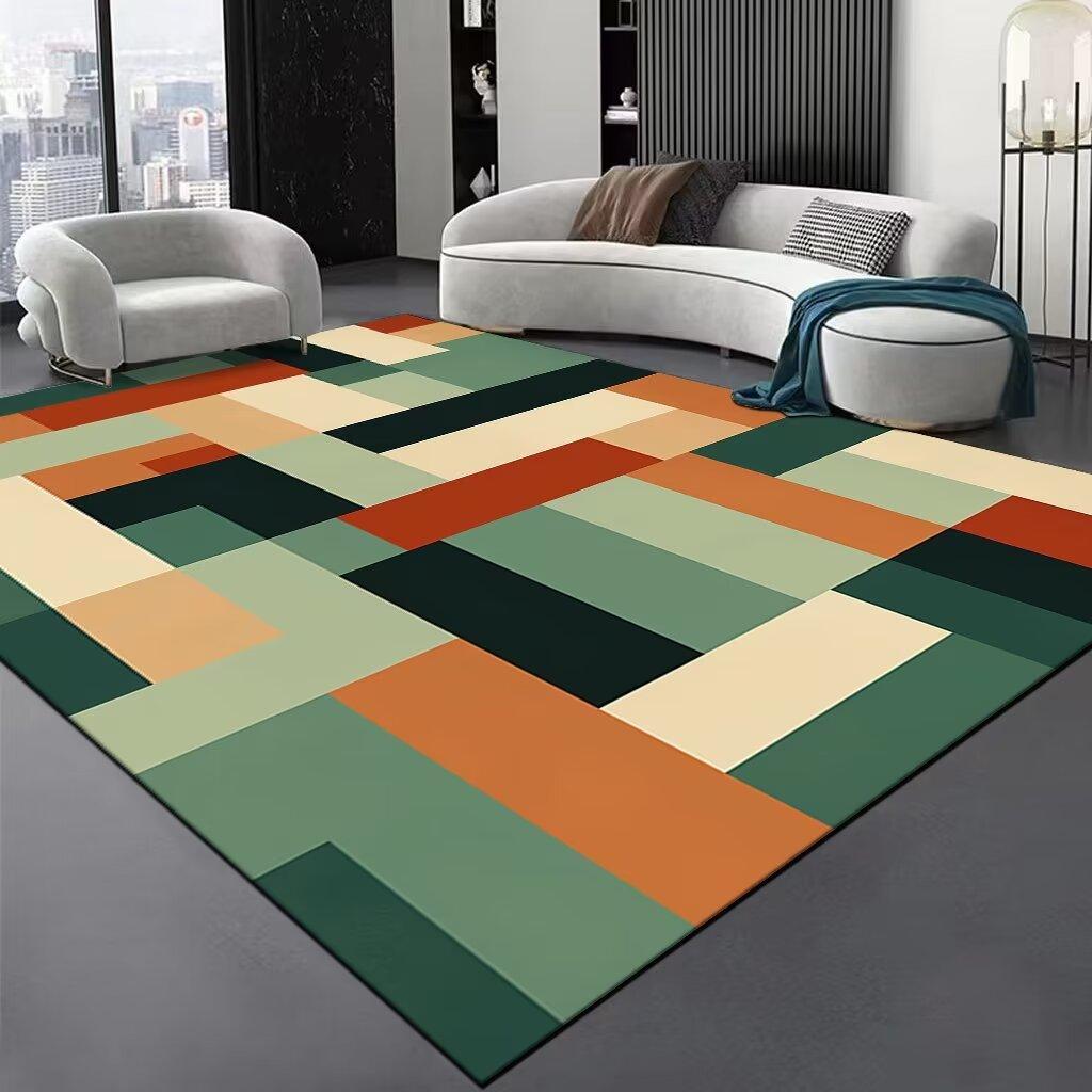 Nordic Large Size Abstract Rugs for Living Room Light Luxury Sofa Area Decoration Carpets Home Bedroom Lounge Non-slip Floor Mat