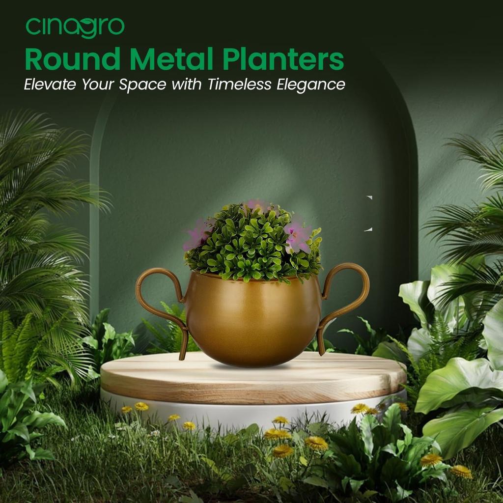Metall Blumenvase Pflanztopf, Töpfe für Pflanzen, Pflanzentöpfe zur Heimdekoration, Sukkulententopf, Zimmerpflanzgefäß Gartendekor