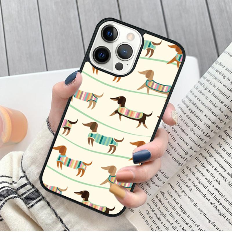 Sausage Dog Dachshund Art Phone Case for iPhone 17 Air 16 15 14 12 13 PLUS 11 PRO MAX Cover Fundas Shell coque