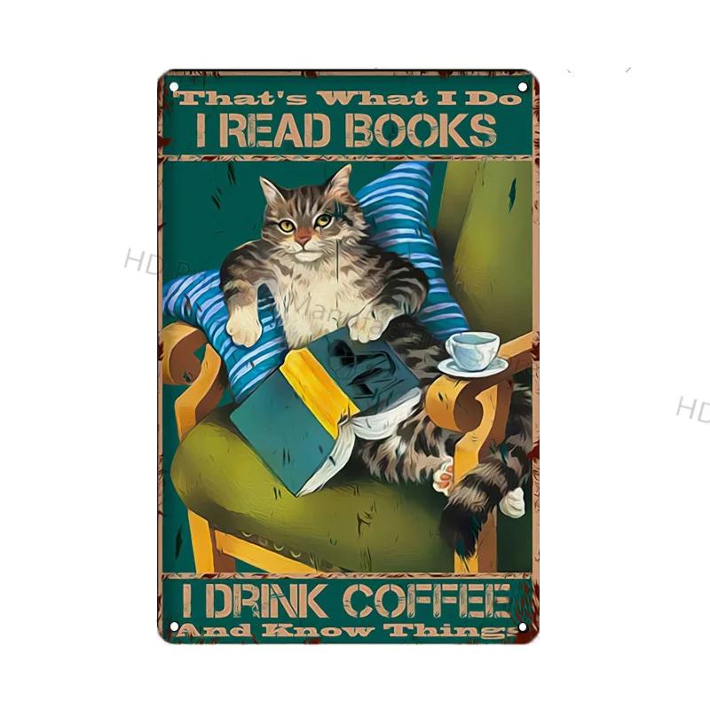 

Black Cat Vintage Metal Sign Metal Retro Tin Plaque Poster For Bedroom Living Room Pet Shop Wall Decor Pin Up Funny Cat Plate 20x30cm（7.8x11.8inch）