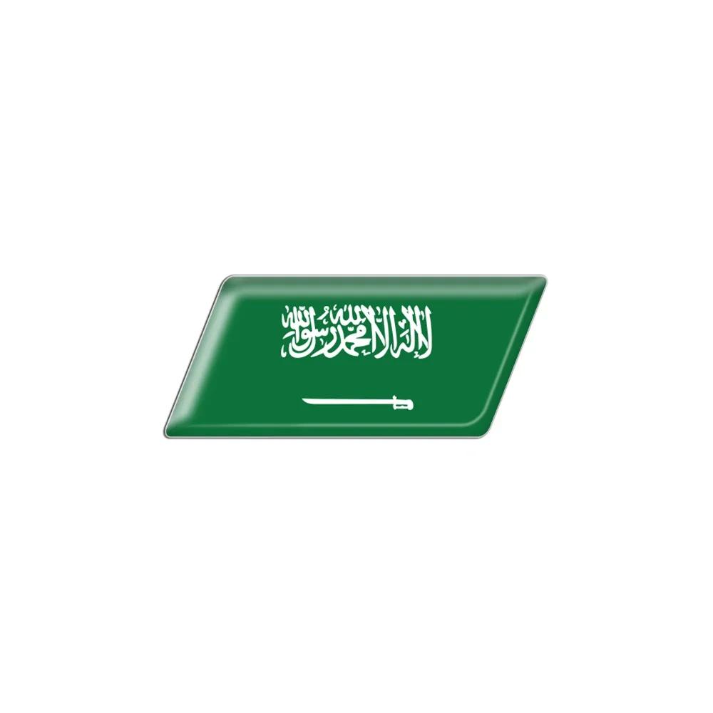 3D Epoxy Car Styling Body Trunk Decor Sticker with Bangladesh Kurdistan Israel Brazil Palestine Poland France Flag Emblem
