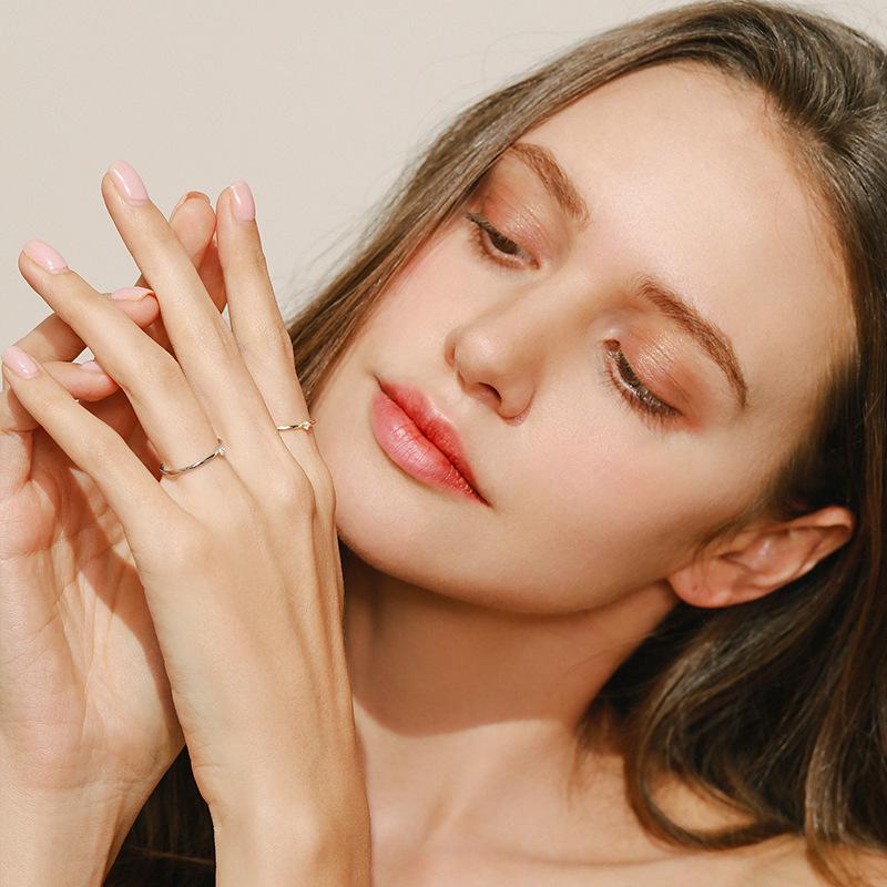 Modian S925 Sterling Silver Adjustable Moissanite Ring for Women - Niche Design, No Fading, Trendy New Style