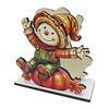 Decorative Napkin Stand for Kitchen Fall Scarecrow Wooden Holder, Harvest Pumpkin Rustic Ornaments Dispenser, Thanksgiving Farmhouse Tabletop