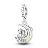 Copper Sun Moon Star Theme Multiple Styles Fashionable Charms Beads Fit Pan Genuine Bracelets Handmade DIY Jewelry