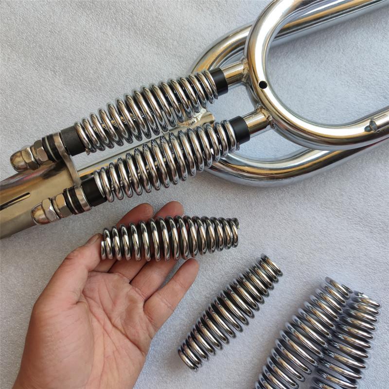 2PCS Bicycle Modification Spring Wire 5mm Heavy Drum Shock Absorber Fork Bike Restoration Lowriders Compression Spring