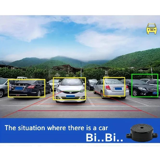 AI Smart Car Camera - 170° Fish Lens, BSD & ADAS Alerts, AHD-1080P, Front/Rear/Left/Right View Backup Camera with Buzzer Alarm