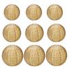 1/9Pcs Paper Lanterns Set Rustic Burlap Design Easy To Hang Handmade Hanging
