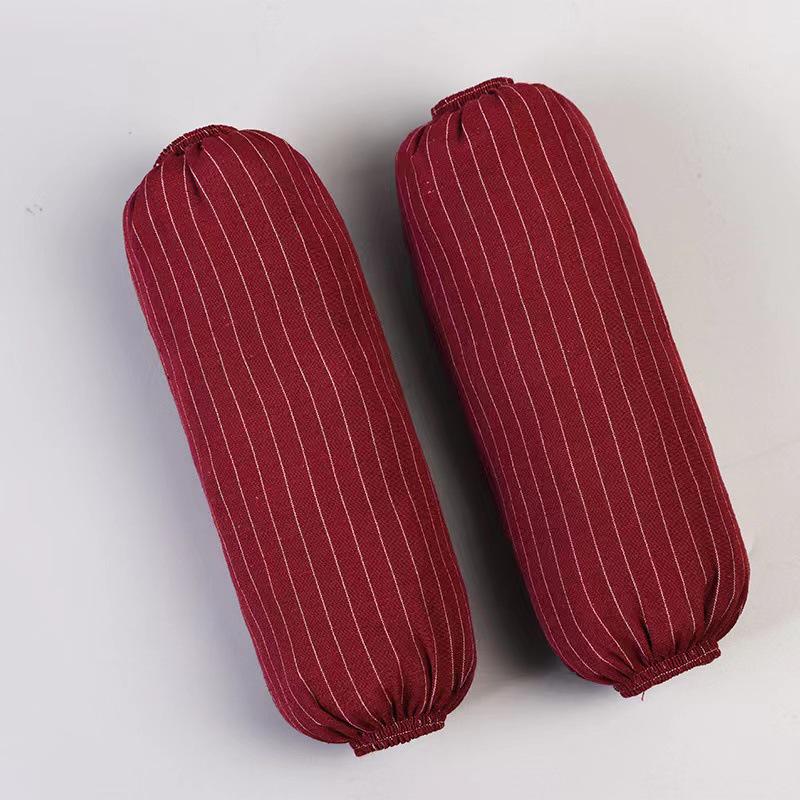 Striped Sleeveless Kitchen Apron - Halter Neck, Breathable, Anti-Fouling, Polyester Cotton Blend