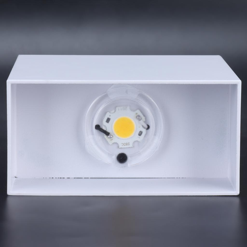 LED Wall Light 7W Indoor   Lamp Bedroom Hallway Porch Balcony Decoration 100265V(Black ShellWhite Light )